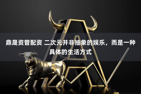 鼎晟资管配资 二次元并非抽象的娱乐，而是一种具体的生活方式