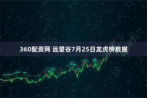 360配资网 远望谷7月25日龙虎榜数据