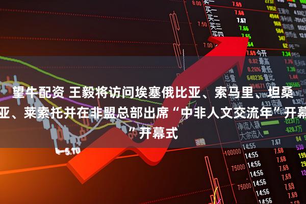 望牛配资 王毅将访问埃塞俄比亚、索马里、坦桑尼亚、莱索托并在非盟总部出席“中非人文交流年”开幕式